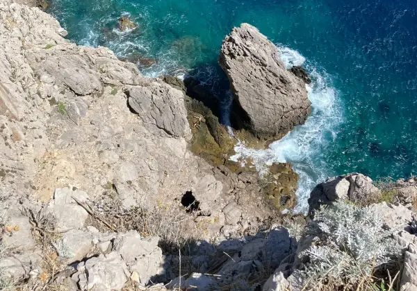 Panoramic view of Baia di Ieranto