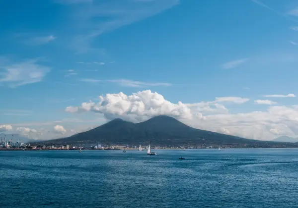 View of Mount Vesuvius and the Gulf of Naples